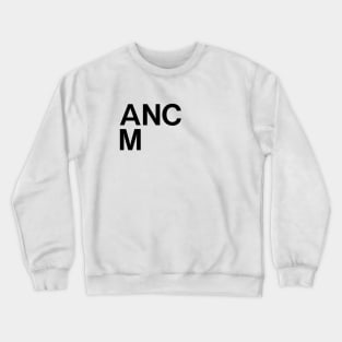 Anchorage Museum Black Stacked Letters Crewneck Sweatshirt